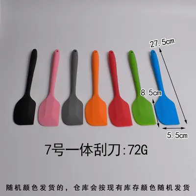Hepsi bir arada her şey dahil şeffaf silikon kazıyıcı karıştırma kreması tereyağı kauçuk spatula kazıyıcı kek pişirme kazıyıcı aracı - 12