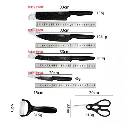 Yangjiang stainless steel kitchen knife set with knife holder - 11