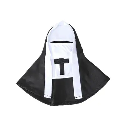 Cross-border Dog Nun Costume, Halloween Pet Dress-Up for Cats and Dogs, Funny COS Pet Photo Props, Cat Funny Clothes