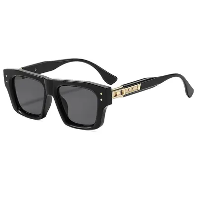 Men's Square Frame Sunglasses UV-Protection Hip-Hop Style - 5