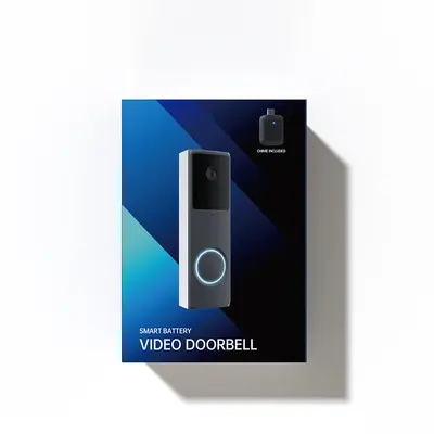 KI-Smart-Videotürsprechanlage mit WLAN, kabellos, HD-Sicherheitskamera
