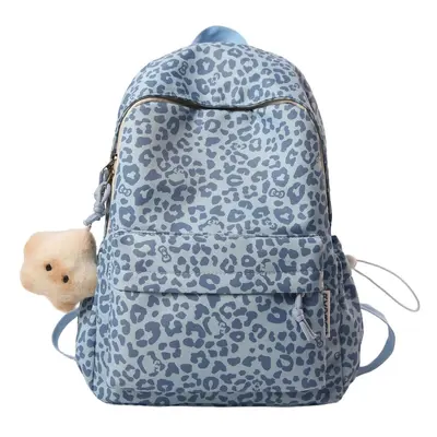 Leopard Print Retro Backpack, Lightweight, for Middle and High School Students - 5