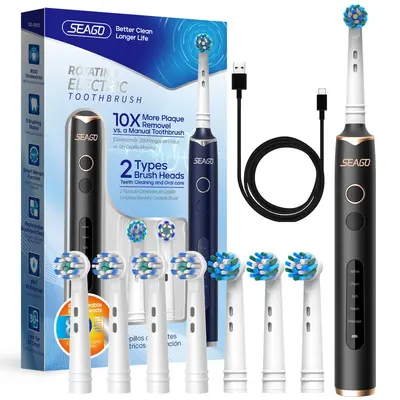 Saijia Rotating Rechargeable Electric Toothbrush, 2026 Model, for Adults - 7