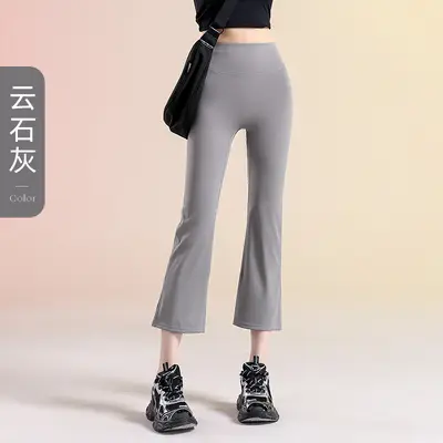 Thin Yoga Pants for Women, High Waist, Butt-Lifting Fitness Leggings - 10