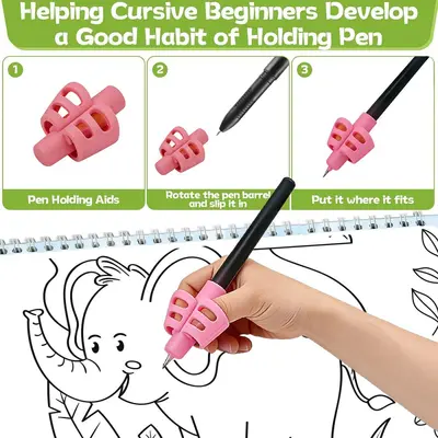 Reusable Grooved Handwriting Practice Workbook Set for Children - 2