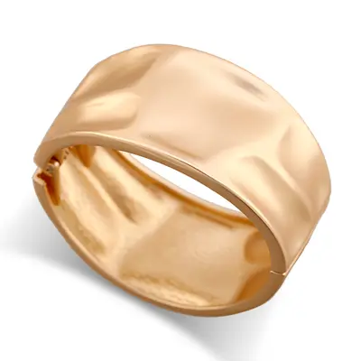 Cross-border manufacturers supplying wholesale personalized concave and convex metal-textured alloy open cuff bracelets in cold style directly to Europe and America. - 8