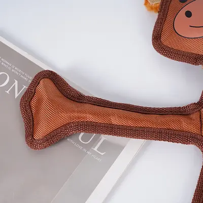 Edge-Stitched Plush Squeaky Dog Toy, Durable Chew Toy for Cats and Dogs