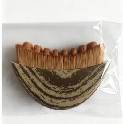 Lymphdrainage-Gesichtskonturbürste im Holzoptik, Gua-Sha-Schabebürste - 10