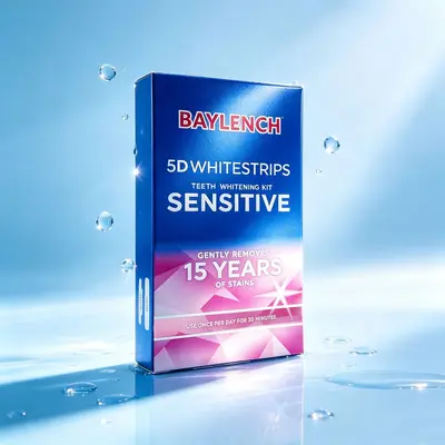 Teeth whitening dry strips, anti-slip technology, no residue formula