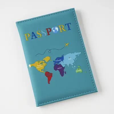 2025 sınır ötesi yeni UV renkli baskı evrensel harita pasaport kılıfı pasaport tutucu pasaport noktası toptan satış fabrika doğrudan satış