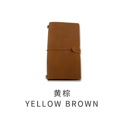 Genuine Leather Vintage Travel Notebook, Handmade Loose-Leaf, Engravable - 7