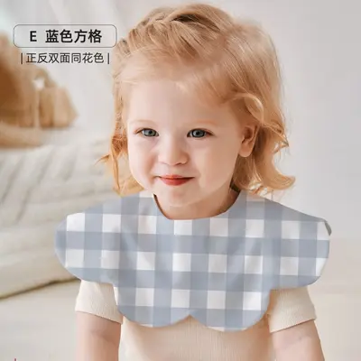 ins风韩版新款宝宝围嘴婴儿口水巾双面双带口水兜围兜防水围嘴 - 10