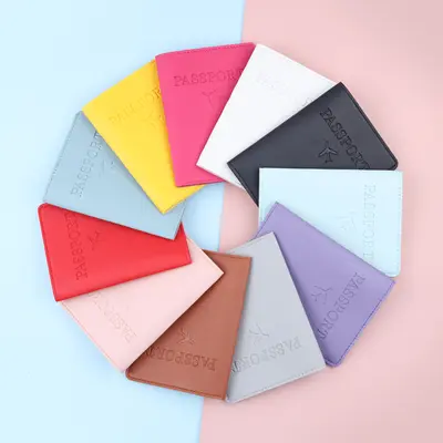 Business Travel Passport Holder RFID Passport Protective Case Document Pouch PU Leather Card Holder Factory Stock