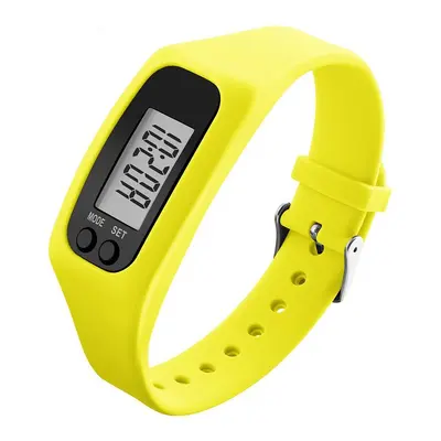 Silicone Digital Pedometer Bracelet Watch with Multifunction LED Display - 8