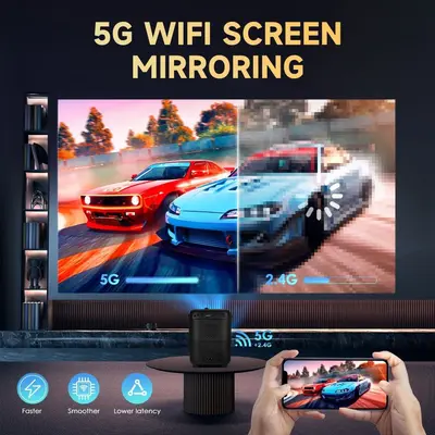 Sınır ötesi umio-012 ofis projektörü akıllı mini taşınabilir ev projektörü dış mekan 4K ultra yüksek çözünürlüklü