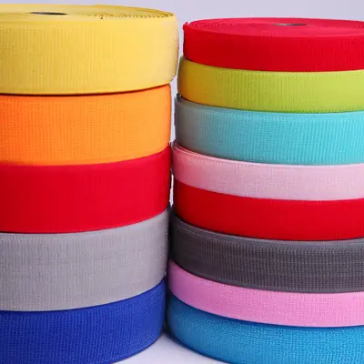 Nylon Elastic Hook-and-Loop Tape, Non-Pilling, Sew-On - 5