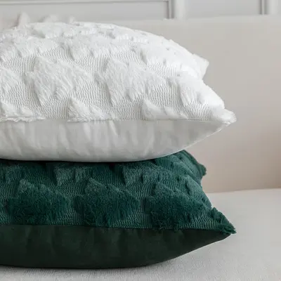 Grenzüberschreitend beliebte Weihnachtsbaumkissenbezug Weihnachts-Plüsch-Festive-Heimdekoration Sofa-Kissen Kissenbezug Großhandel - 5