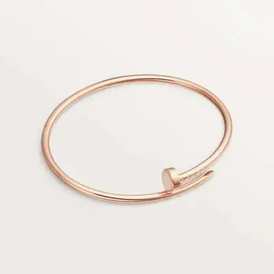 18K roségold açık çiçek bileklik titanyum çelik - 12