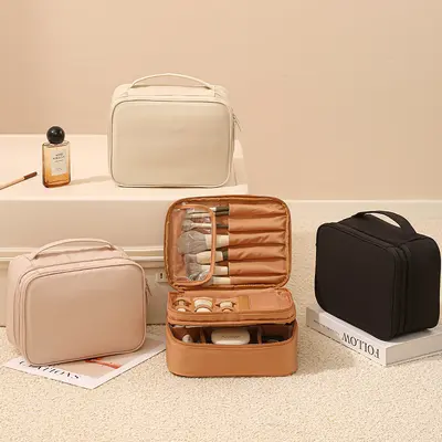 Large makeup bag, portable water-resistant