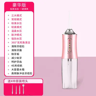 现货电动冲牙器 便携式家用水牙线清洁洁牙器牙齿缝隙喷牙 洗牙器 - 9