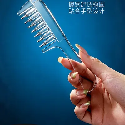 Minoxidil Compatible Scalp Applicator Comb with Roller Ball - 2
