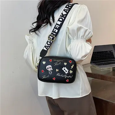 Cartoon Character Women's Camera Bag, Small Square Bag - 3