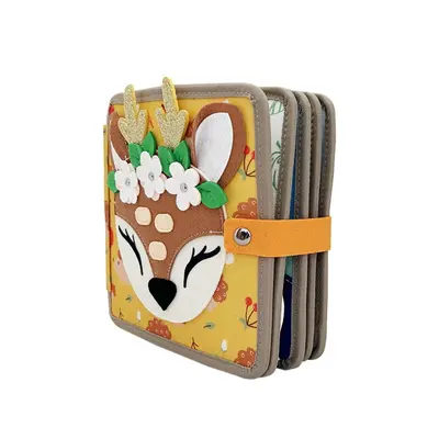 Individuelles Filz Busy Board Bauernhof mit Puzzle-Aktivitäten - 5