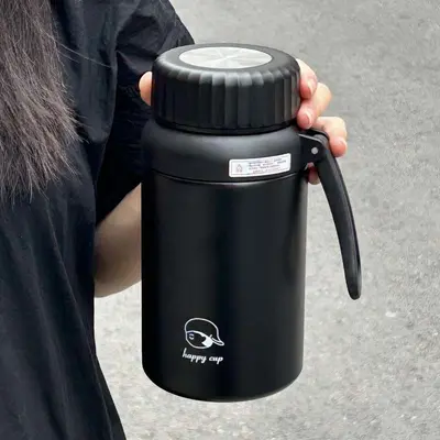 Großer Thermobecher mit Strohhalm, tragbare Sport-Wasserflasche - 11