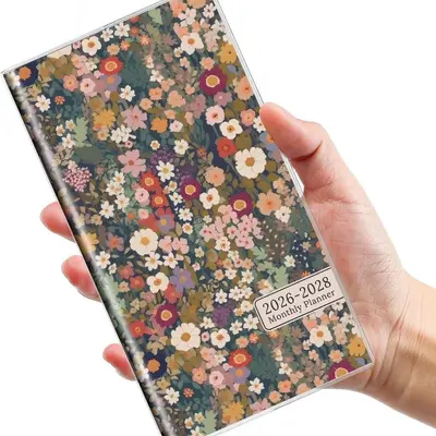 2026-27 Leather Cover Planner, English Pocket Notebook