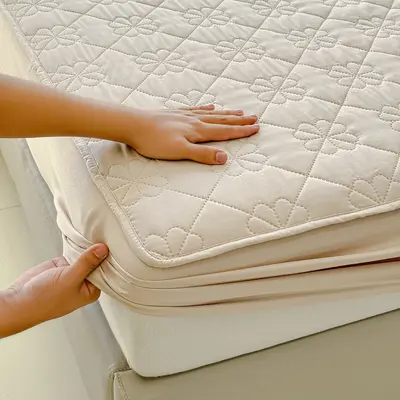 Waterproof cross-border trade urinal barrier quilted fully enclosed non-slip mattress protector Simmons bed cover wholesale - 8