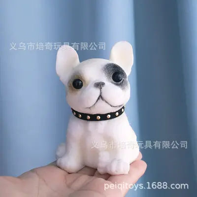 Large Dog Squeeze Toy, Pug Design Stress Relief Toy - 10