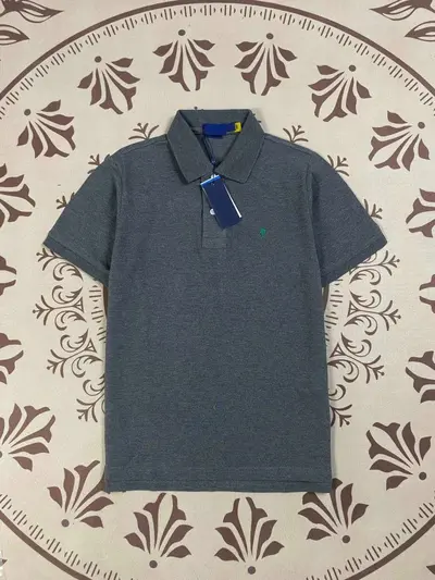 Футболка с отложным воротником RL в стиле Ralph Lauren с логотипом Little Pony, вышивкой, 100% хлопок, классический хлопковый топ с коротким рукавом, поло, экспортная модель, женская