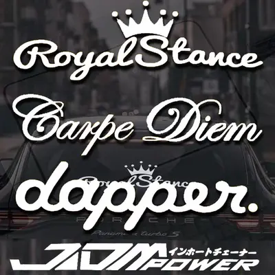 JDM Reflective Car Stickers, Personalized Design - 1