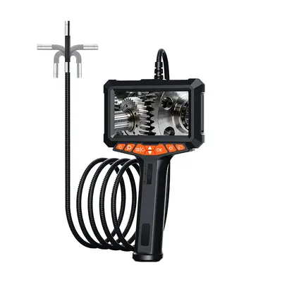360-Degree Rotating High-Definition 5-Inch Large Screen Directional LED Lens Endoscope Waterproof Pipe Detection Industrial Endoscope - 6
