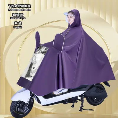 Motorrad-Regenponcho, wasserdicht, Einzel- und Doppelsitz - 8