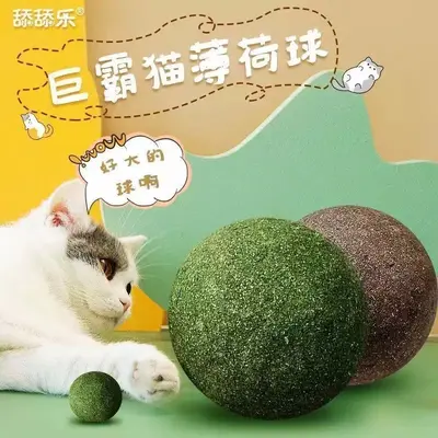 10cm Oversized Catnip Ball Chew Toy for Cats - 5