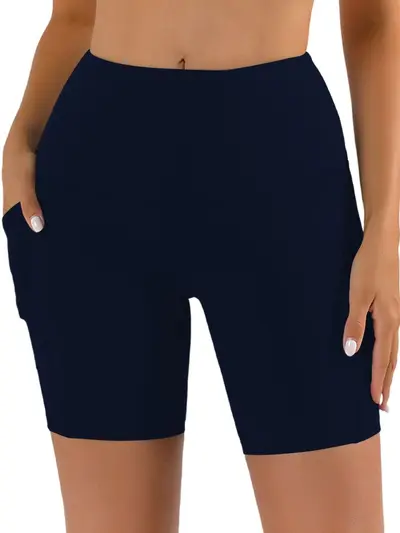 Yoga-Shorts mit Taschen, po-formend, eng anliegend, elastisch - 10