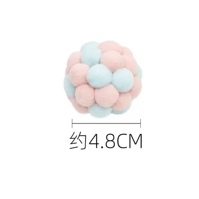 Colorful Sound Plush Ball Jingle Ball Interactive Cat Toy Wholesale - 10