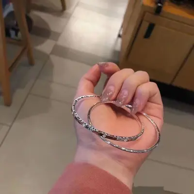 Four-leaf clover bracelet with double ring - 3