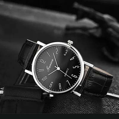 Herrenuhren des Herstellers auf Lager Großhandel, Beamtenprüfungsuhr, grenzüberschreitende Quarzuhr, Herrenuhr mit Lederarmband. - 7