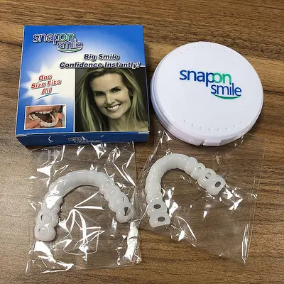 Gen 2 Silicone Realistic Dental Veneers, Upper and Lower, Whitening - 13