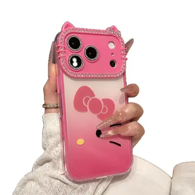 iPhone 17 Pro Max / 16 Pro / 15 Katzenohren Ombre Farbverlauf