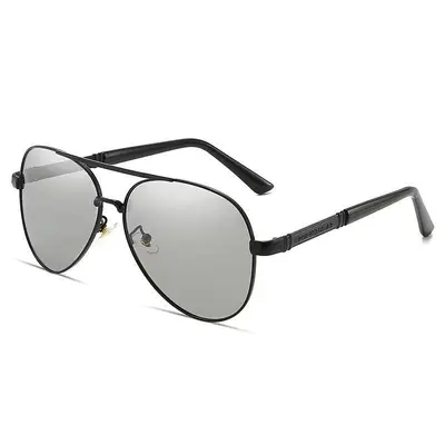 Metal Frame Polarized Photochromic Driving Sunglasses for Men - 10