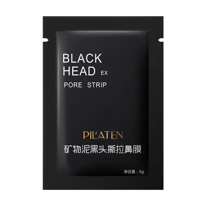 普拉缇娜竹炭黑头粉刺鼻膜撕拉式矿物泥吸黑泥鼻贴控油T区粉刺