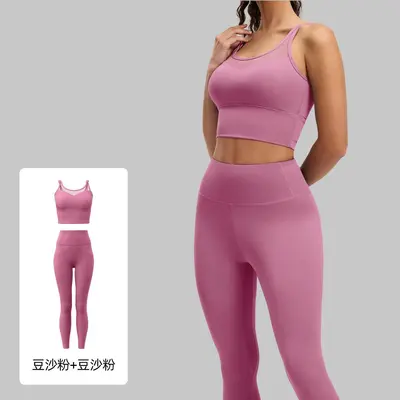 Damen Yoga-Set mit hoher Taille und Po-Lifting-Effekt - 12