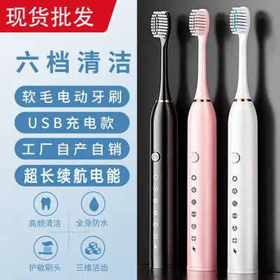 Adult Electric Toothbrush Gift Set, Soft Bristles, Rechargeable