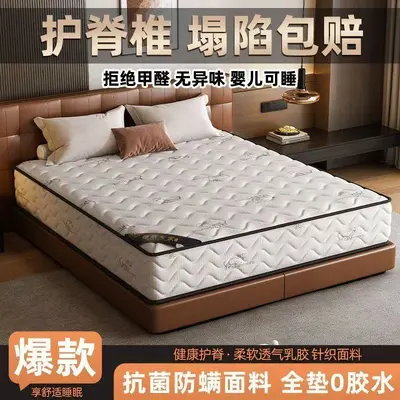 Economy Silent Spring Latex Mattress, 20 cm Thick, Coconut Palm Layer