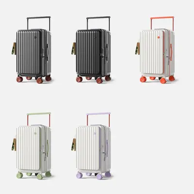 24 Inch Side-Opening Hardside Suitcase with Wide Trolley Handle, Large Capacity - 5
