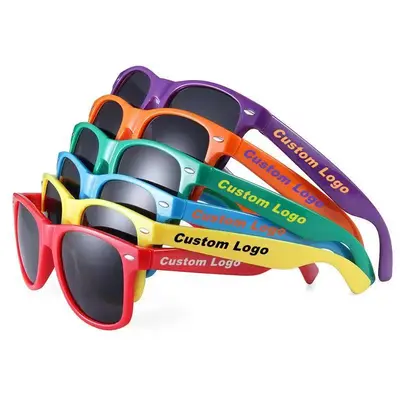 Gift Sunglasses, Two-Tone Riveted Black Sunglasses - 5