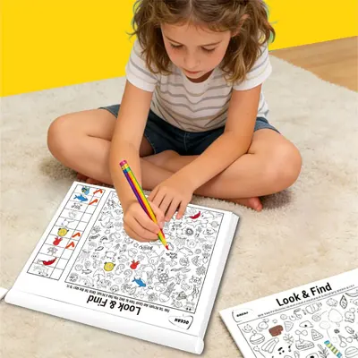 Look and Find Children's Quiet Book, Concentration Coloring Book - 5